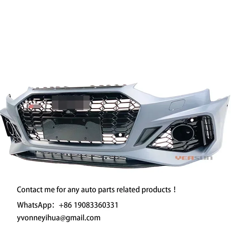 

Front Bumper Assy Change To RS4 Front Body Kit RS4 Style PP Material for Audi A4 2020 2021