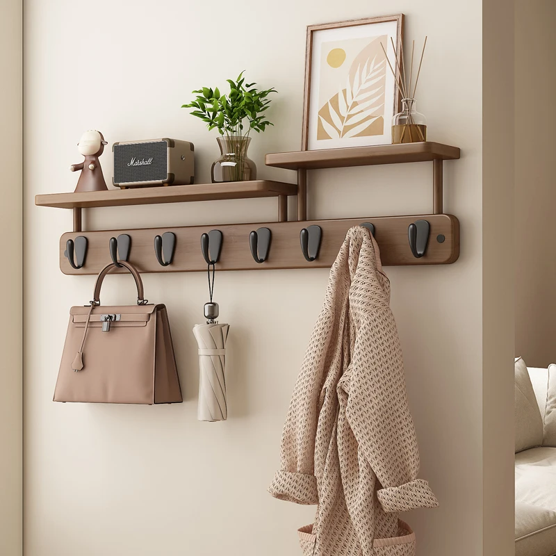 

Wooden Wardrobes Coat Racks Indoor Open Modern Minimalist Plant Shelves Coat Racks Garment Living Room Perchero Salon Furniture