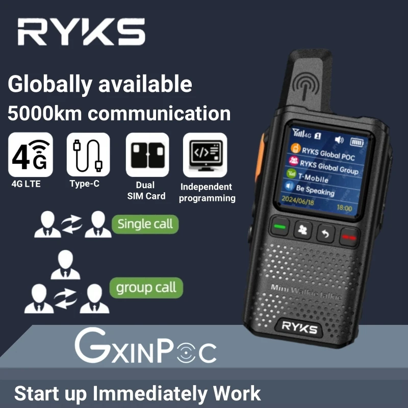 Walkie Talkie 50Km 4G Global radio