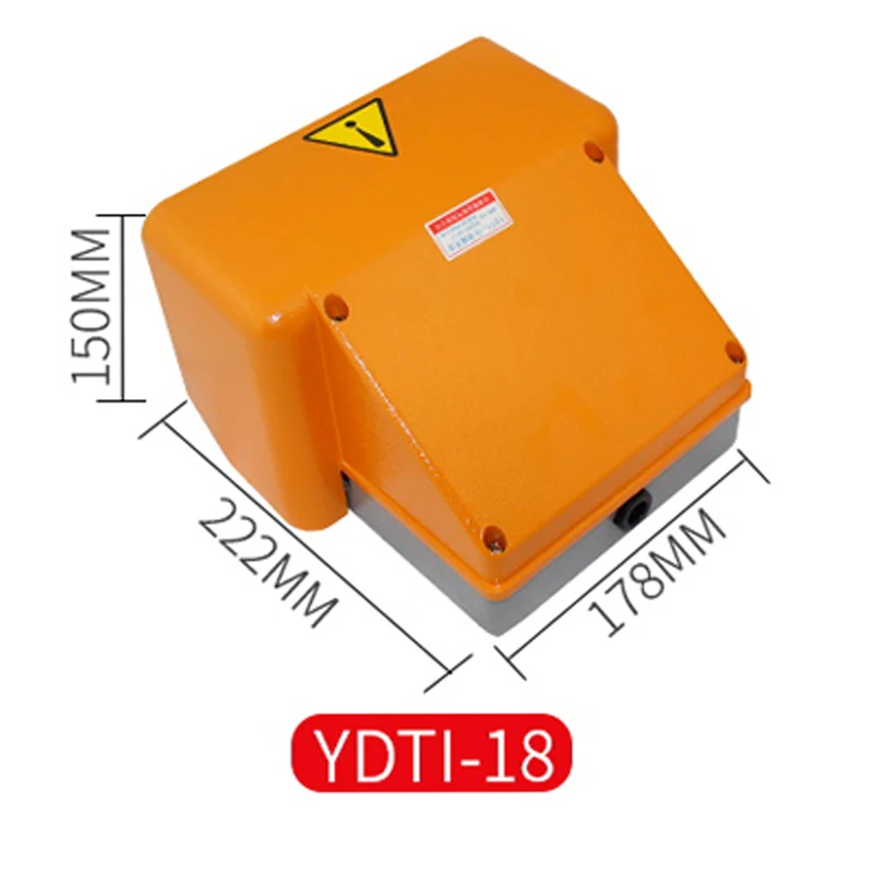 YDT1-15 YDT1-18 Foot treadle Switch Pedal Foot Control Switch 250V 380V 10A double pedal use for bending machine punch