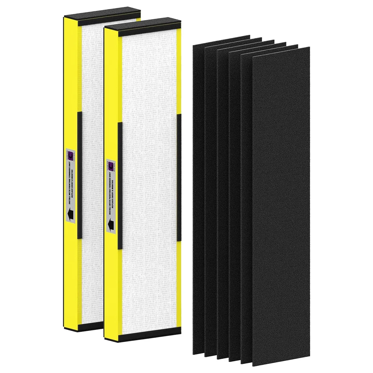 A14G-2 Pack FLT5000 فلتر بديل HEPA لجراثيم تنقية AC5000، AC5000E، AC5250PT، AC5350B، AC5350BCA، AC5350W