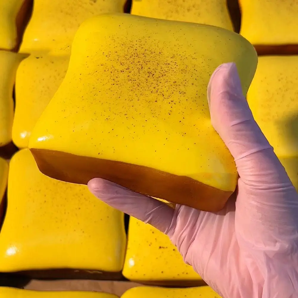 Brinquedo Antiestresse de Pão Simulado Squishy, Brinquedos de Alívio de Estresse de Crescimento Lento, Brinquedos Sensoriais para Adultos e Crianças com TDAH