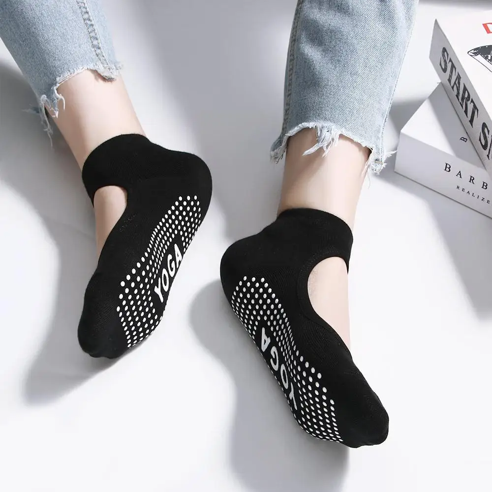 الرياضة الكاحل المضادة للبكتيريا المضادة للانزلاق بيلاتيس جورب الولبا الرياضة القطن الباليه اليوغا الجوارب باري