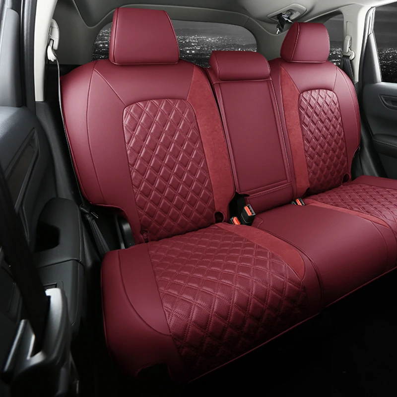 Custom Fit Car Accessories Seat Covers Full Set Middle Perforated Genuine Leather Specific For Honda CRV