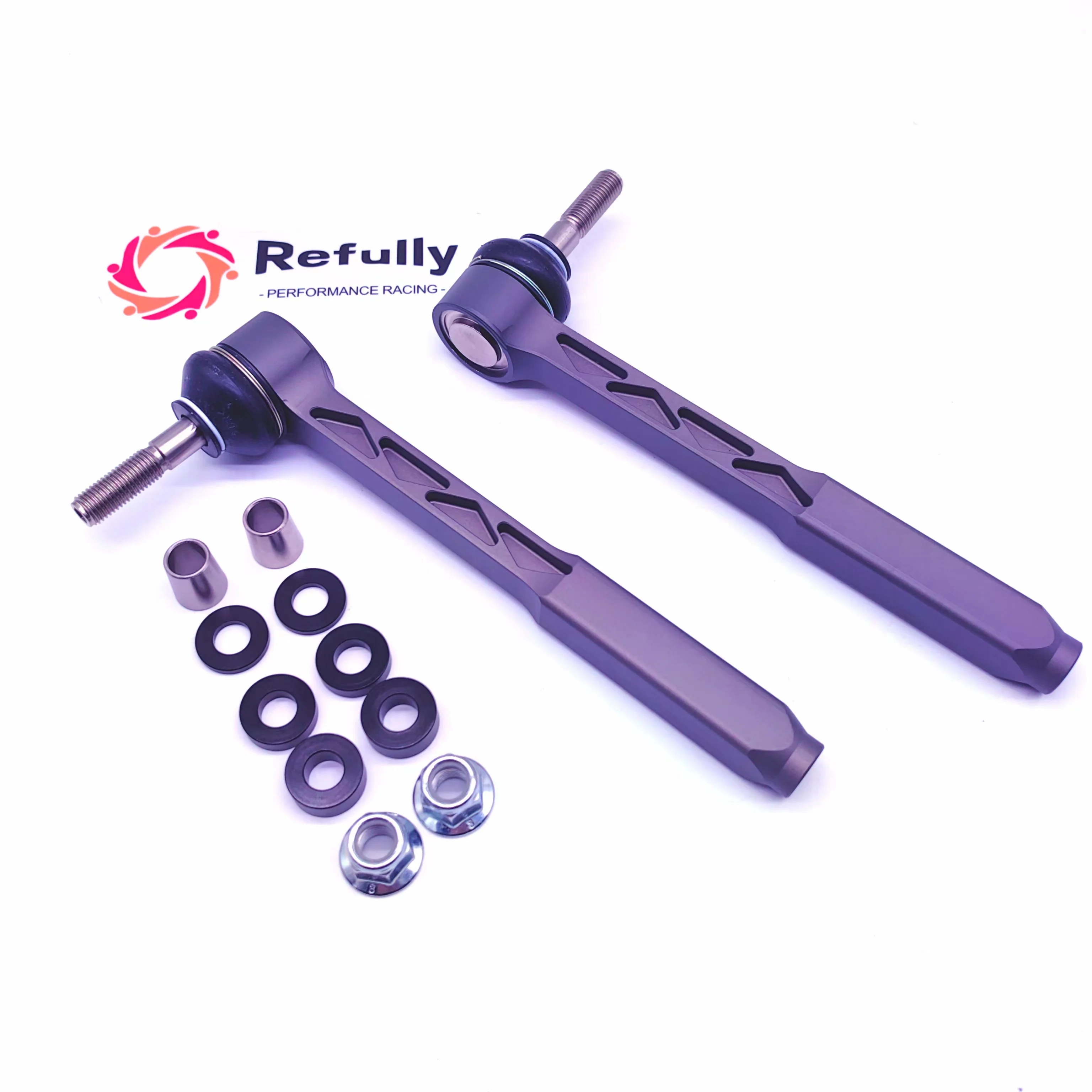 Bump Steer Adjustable Outer Tie Rod Ends Kit For Porsche 996 and 997 CNC Billet Aluminium Made Spherical Bearings Heim Joint