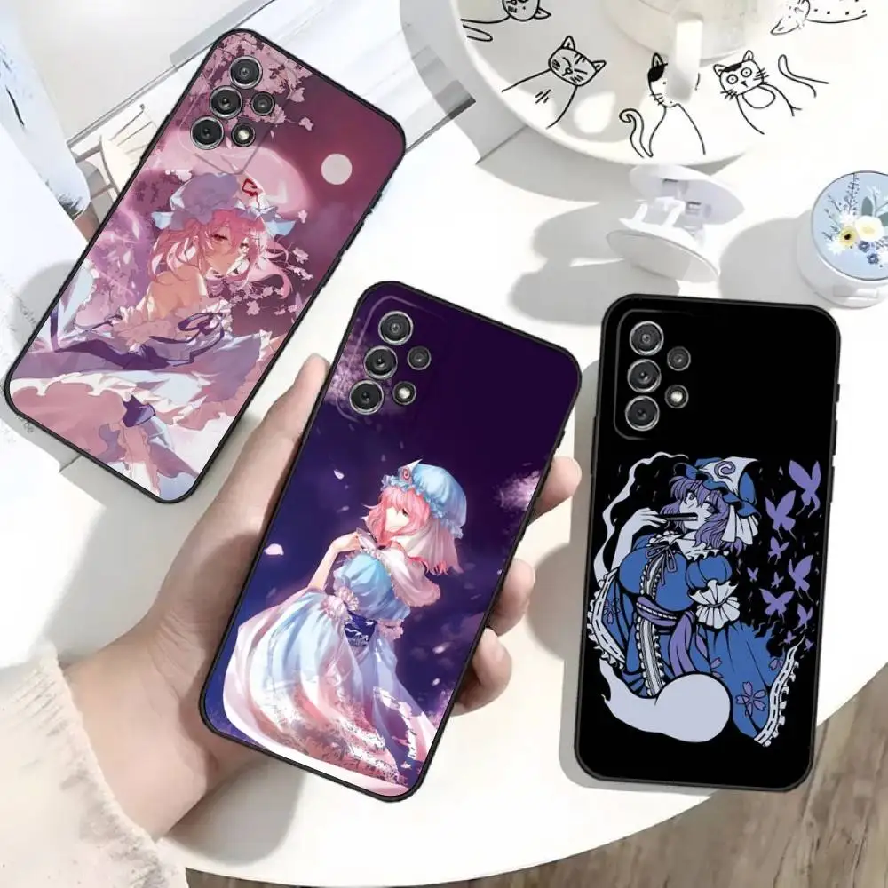

Touhou Project Yuyuko Phone Case For Samsung S25,S24,S21,S22,S23,S30,Ultra,S20,Plus,Fe,Lite,Note,10 Black Soft Shell