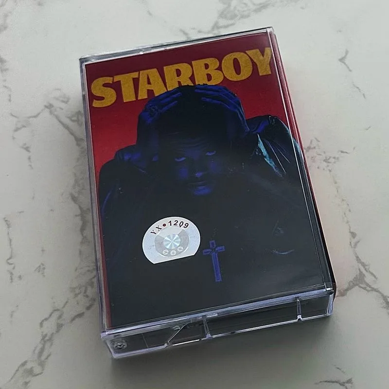 New The Weeknd Music Tape Starboy After Hours Album Cassettes Cosplay Soundtracks Box Car Walkman Recorder Tape Party Music Gift