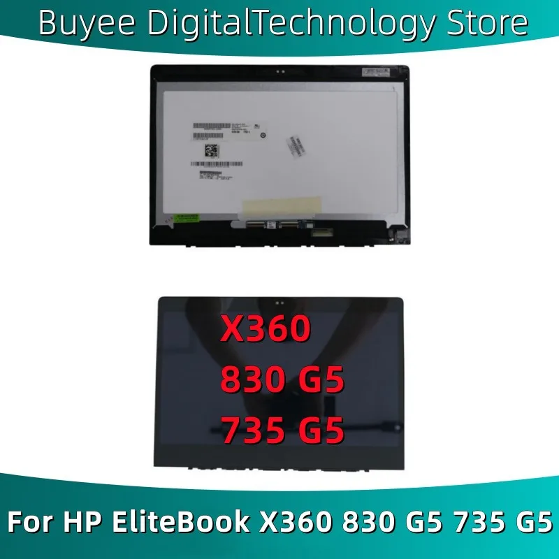 

New 13.3'' For HP EliteBook X360 830 G5 735 G5 LCD Screen Assembly Original L14395-001 830 G5 Digitizer With Frame Replacement