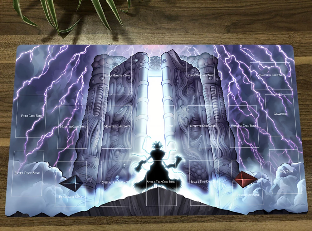 YuGiOh The Gates of Dark World TCG CCG Mat Trading Card Game Mat Table Playmat Desk Gaming Playing Mat Mouse Pad Free Bag