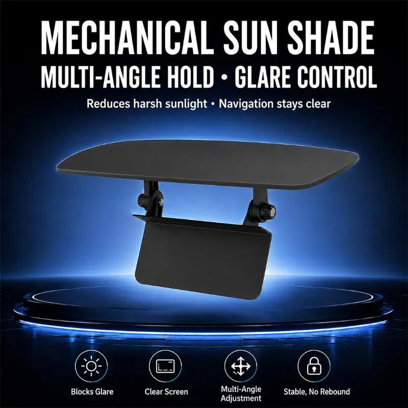 Sonnenblende für den Bildschirm der Mittelkonsole im Auto, blendfreier Schutz für das Display, verstellbarer Schutz für den Auto-Monitor. – Detail 6