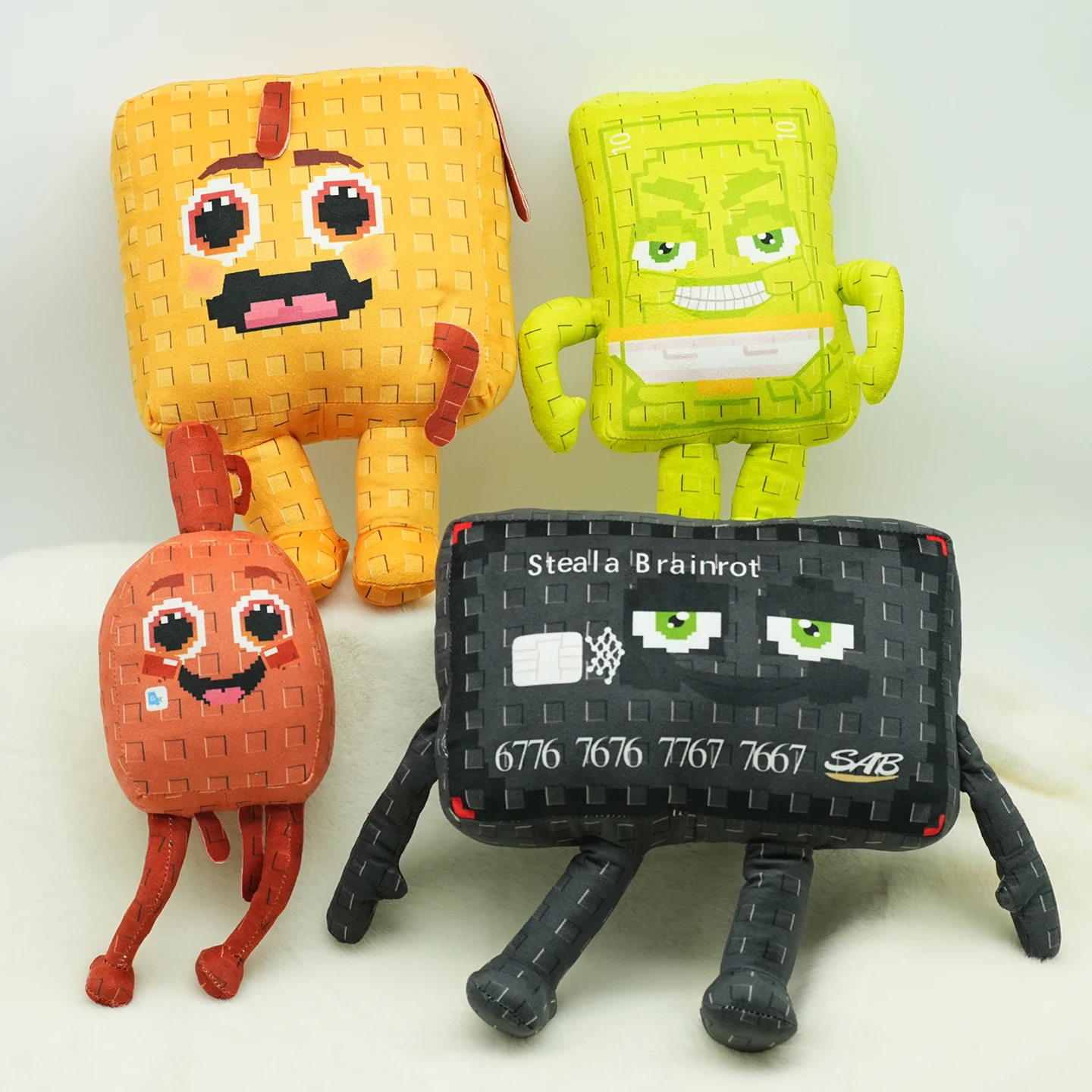 TreasuringU Neues Plants VS Brainrot Plüschtier Monster mit drei Köpfen Stoffpuppe Drache Brainrot-Puppe Spielzeug Geschenke – Detail 5