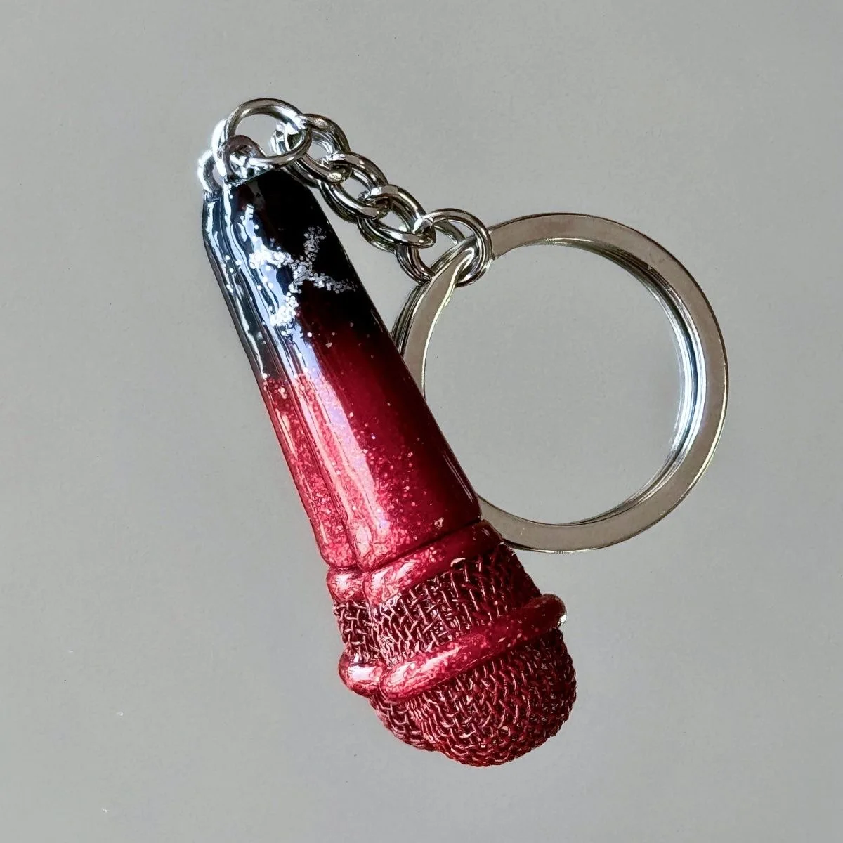 

2026 New Original Xiao Zhan Customized Concert Microphone Cosplay Pendant Handsome Star Metal Support Keychain