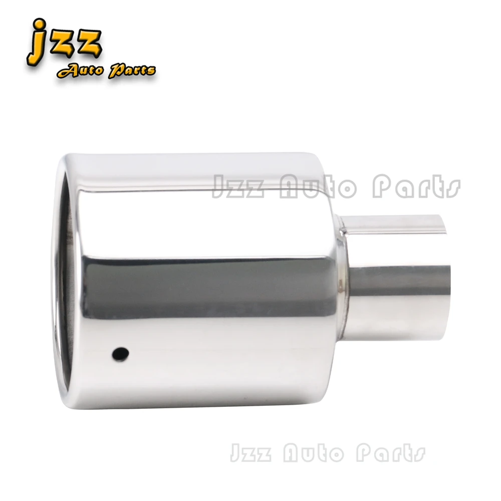 Stainless Steel Car Exhaust End Tip Interface 51mm 76mm Round Outlet Universal Muffler Tail Pipe