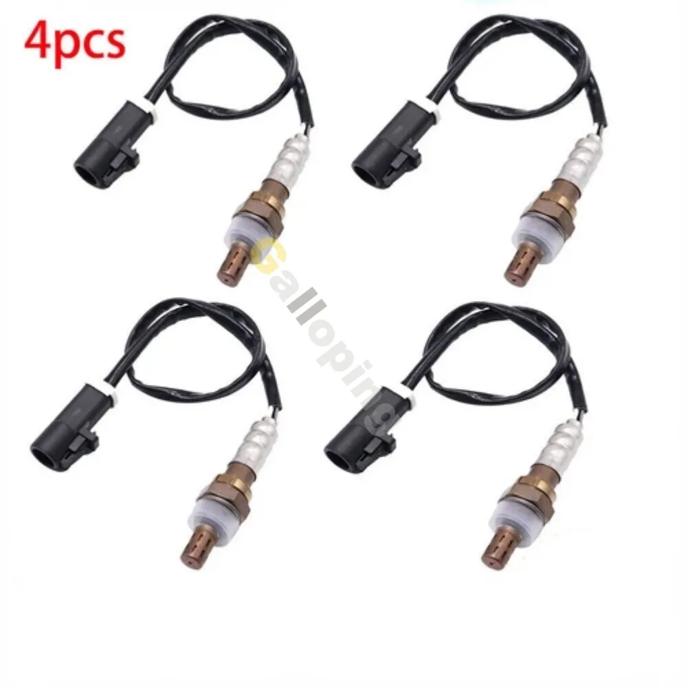 4pcs O2 Oxygen Sensor 1 2 Bank 1 2 for 1997-2008 Ford F150 Pickup 4.2L 4.6L 5.4L Upstream Downstream Front Rear 4 Wires Lambda