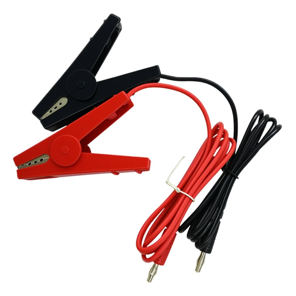 2Pcs Electric Fence Wires For Alligator Clips Connecting Cable Electric Solar Fence Charging Cable Clip Current Connection Wire