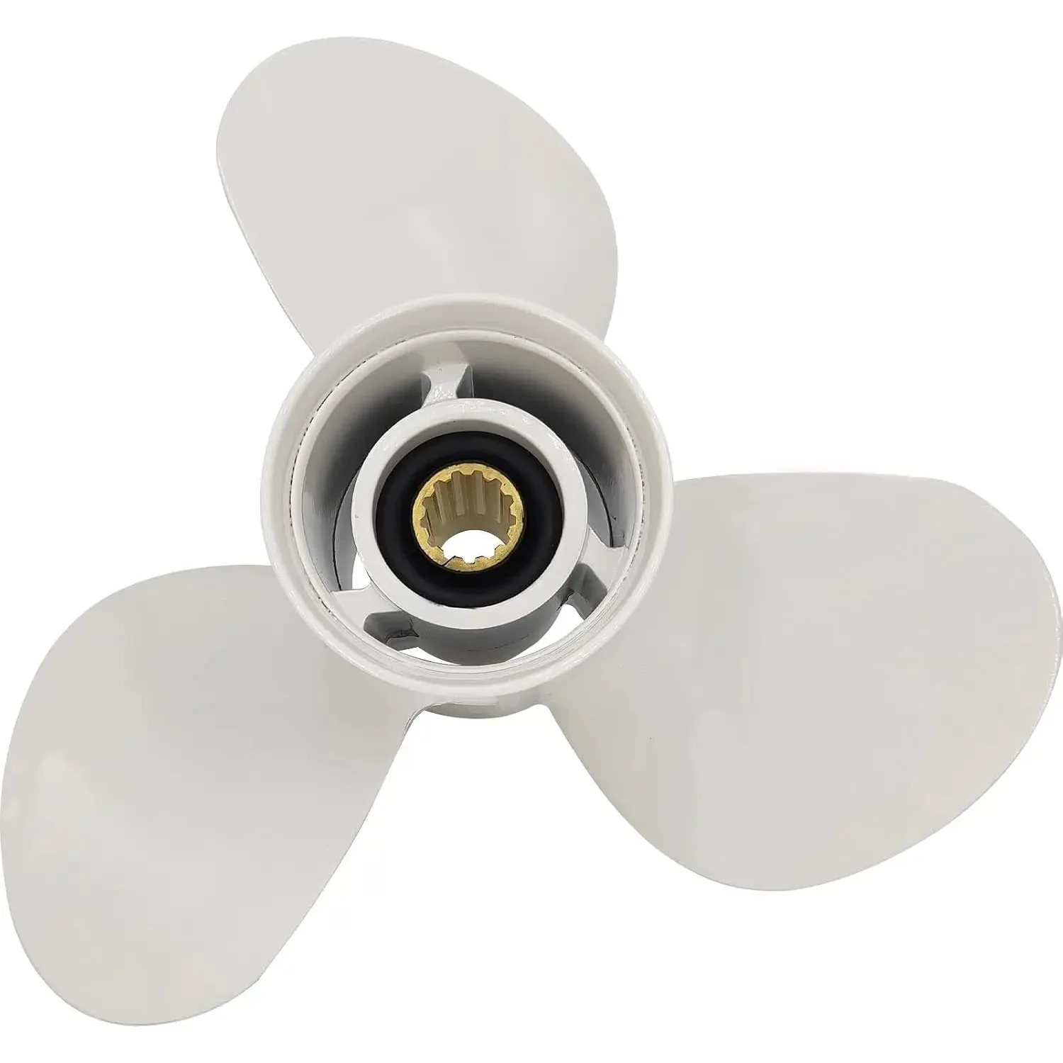 11 3/4×10-G Boat Propeller for Yamaha Outboard Engines T25 25-60hp,F30/50/60 Replace 663-45954-01-EL,13 Spline Tooth