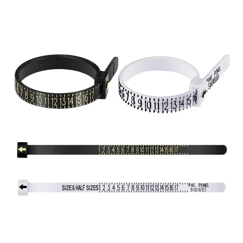  4.5-inch Ring Ruler Measurer Finger Coil Ring Sizing Tool UKSize US Size Measurements Ring Sizer Accessory Insert Guard
