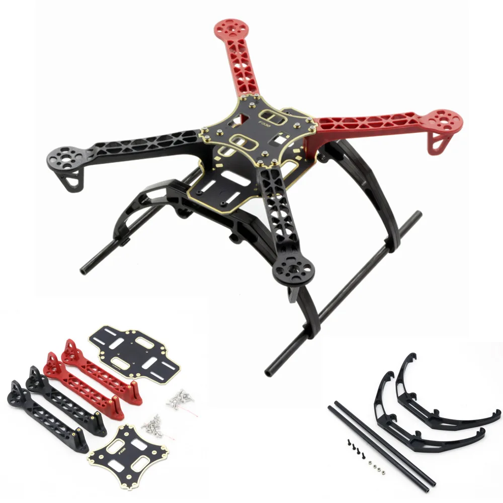 FPV Quadcopter F330 traversing กรอบเครื่องบินขาตั้งกล้องฝาครอบป้องกันแบบไร้คนขับอะไหล่ไฟเบอร์กลาส