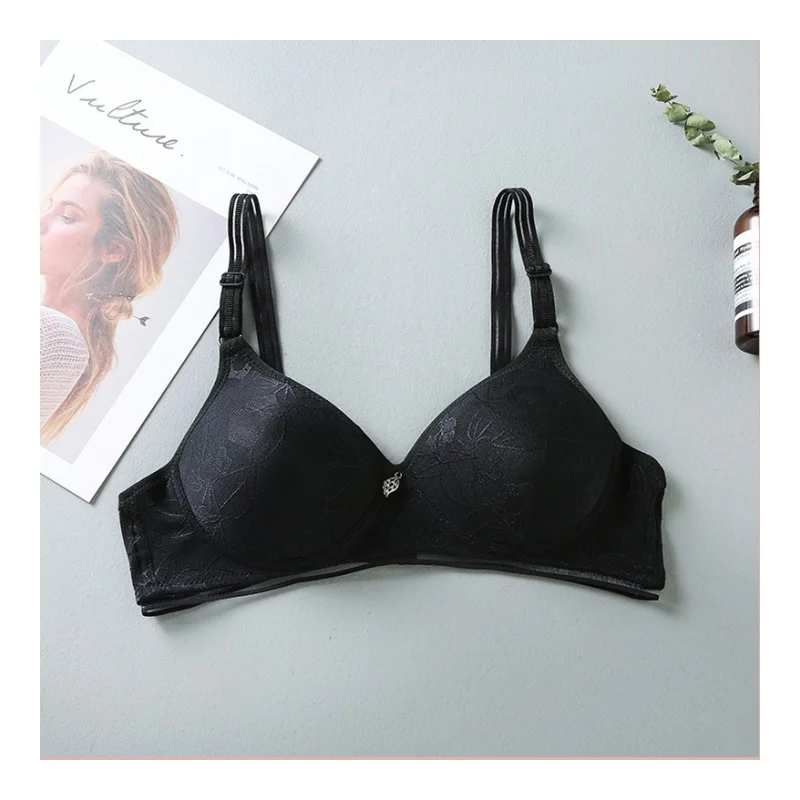 Women Bras Female Large Size Brassiere Women Thin Brassiere Ladies Bras Without Steel Ring Female Gathered Comfortable Underwear