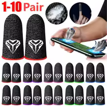 1-10Pair Finger Cots Gaming Fingertips Glove Ultra-thin Breathable Sweatproof Touch Screen Gaming Finger Sleeves For PUBG Mobile