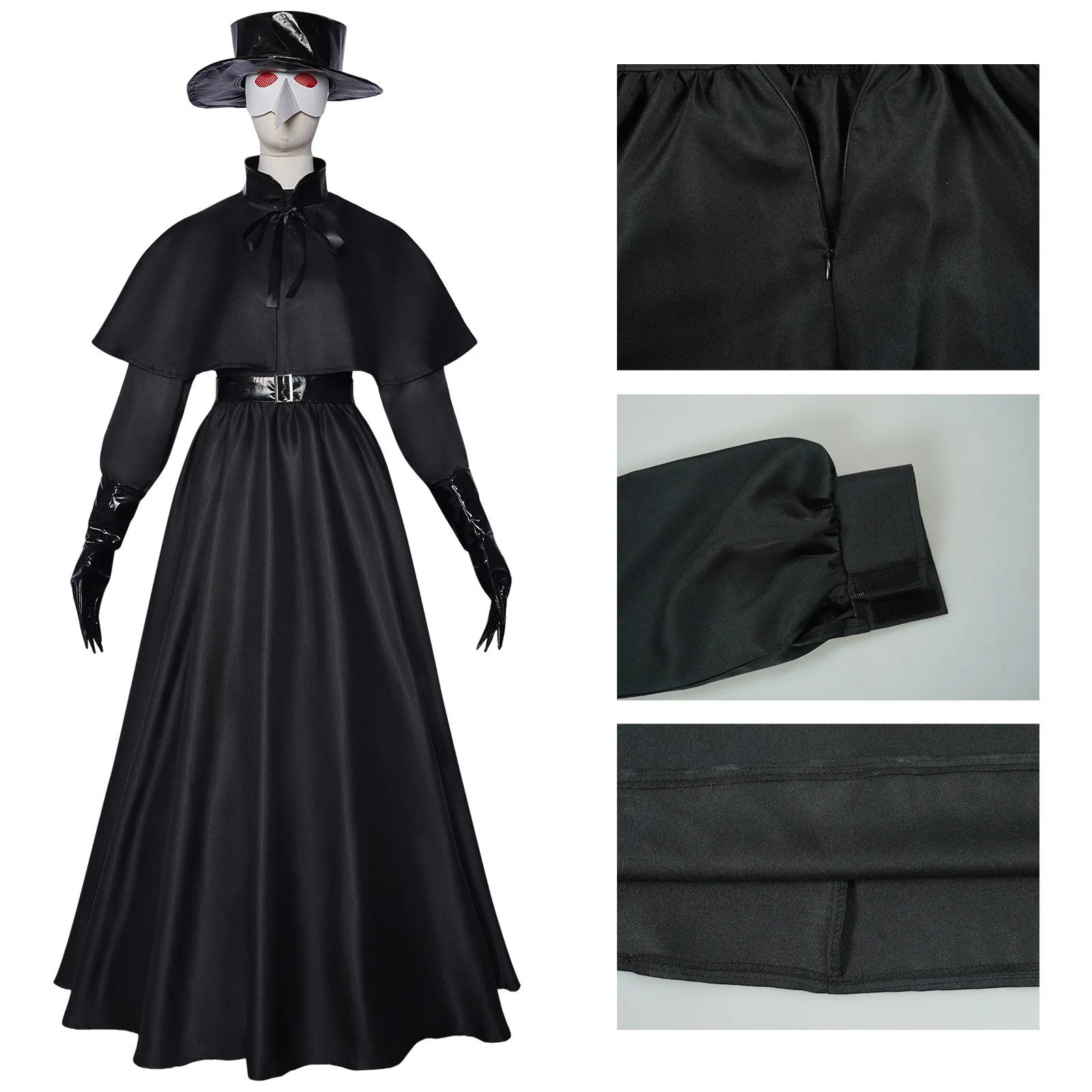 

Стим-панк-стиль, длинный клюв, средневековый костюм чумного доктора, женский костюм на Хэллоуин, карнавал, косплей, наряды чумного доктора