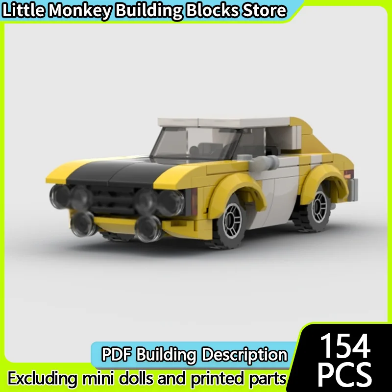 Speed Racing Car Model MOC Building Bricks French Rally-Coupe Modular Technology Children Holiday Gifts Assemble Toys Suit