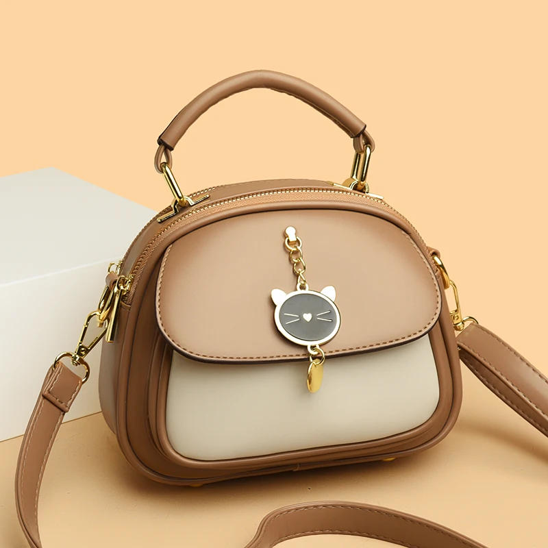 

Fashionable Women Single Shoulder Bag Faux Leather Handbag Crossbody Purse Small Tote Bag for Ladies Girls Daily Use Work Office