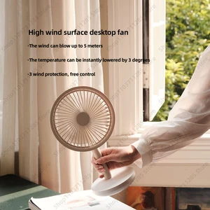 Quạt bàn di động Solove-Mini, loại C có thể sạc lại, điều hòa không khí, bàn, dễ vận chuyển, F5, 4000mah 10 Torre điều hòa không khí bán hàng chính - 7