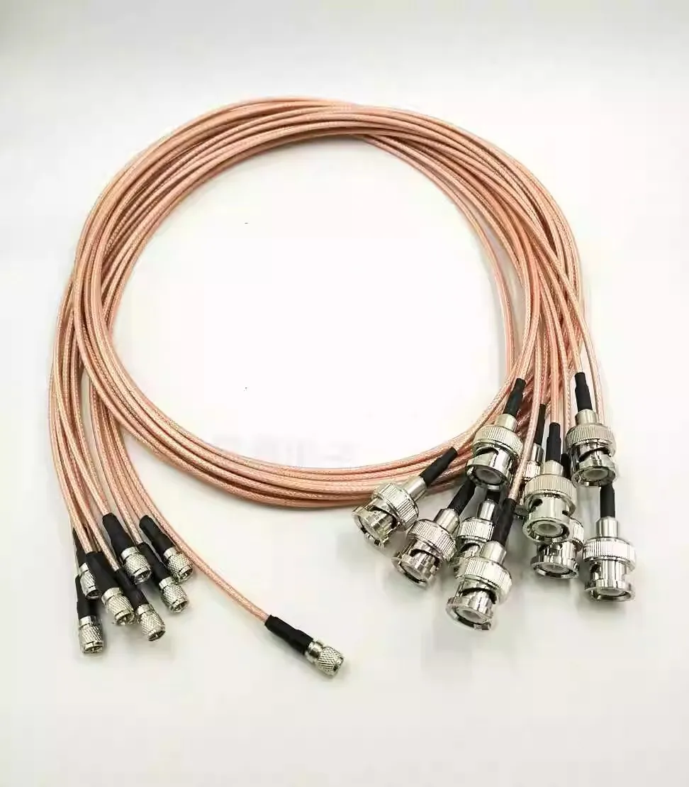 4pcs BNC to M5-JJQ9/L5 316 cable, acceleration sensor vibration test connection cable