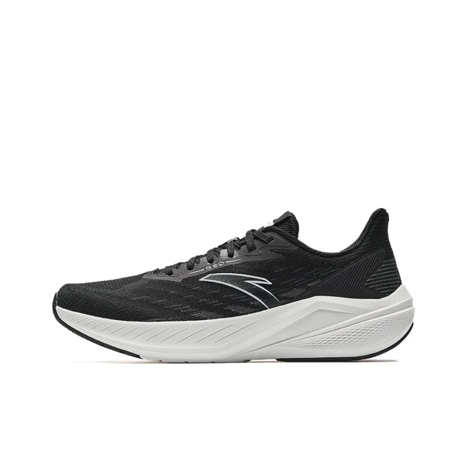 Anta Lingfeng Slip Resistant Abrasion Resistant Low top Casual Running Shoes Men's Black Gray 912525521-5