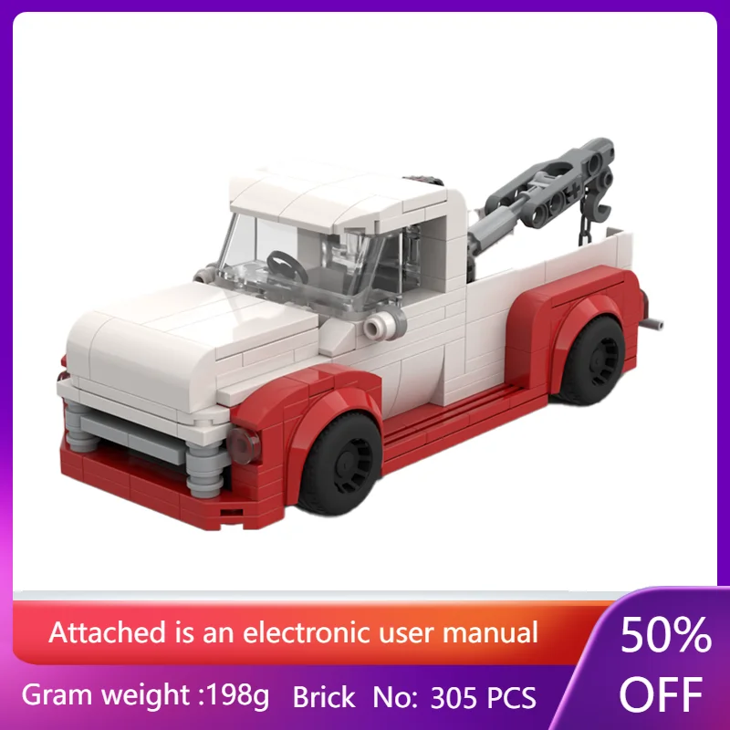 

Строительный блок, модель автомобиля MOC 303, детали IWH 100, набор прицепов для мальчиков, взрослых, детей, рождественский подарок, развивающая игрушка