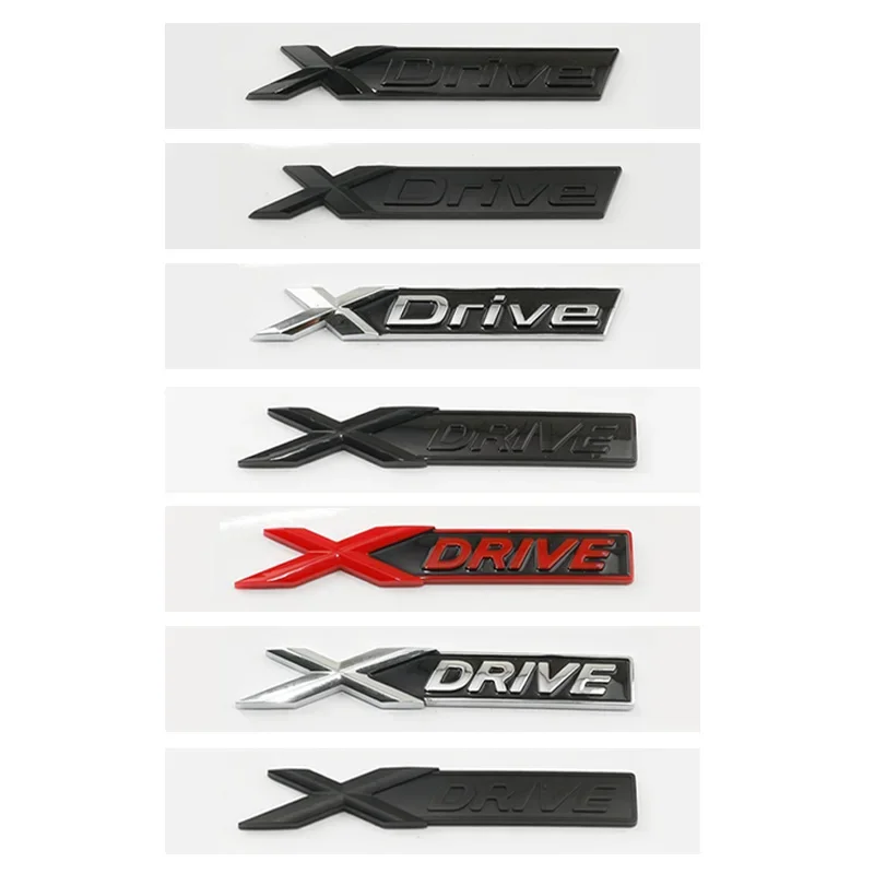 Car ABS XDrive Trunk Fender Door Logo Badge Emblem Decals Styling Sticker For BMW X1 X3 X4 X5 X6 X7 E84 F48 F25 G01 F15 G05 E71