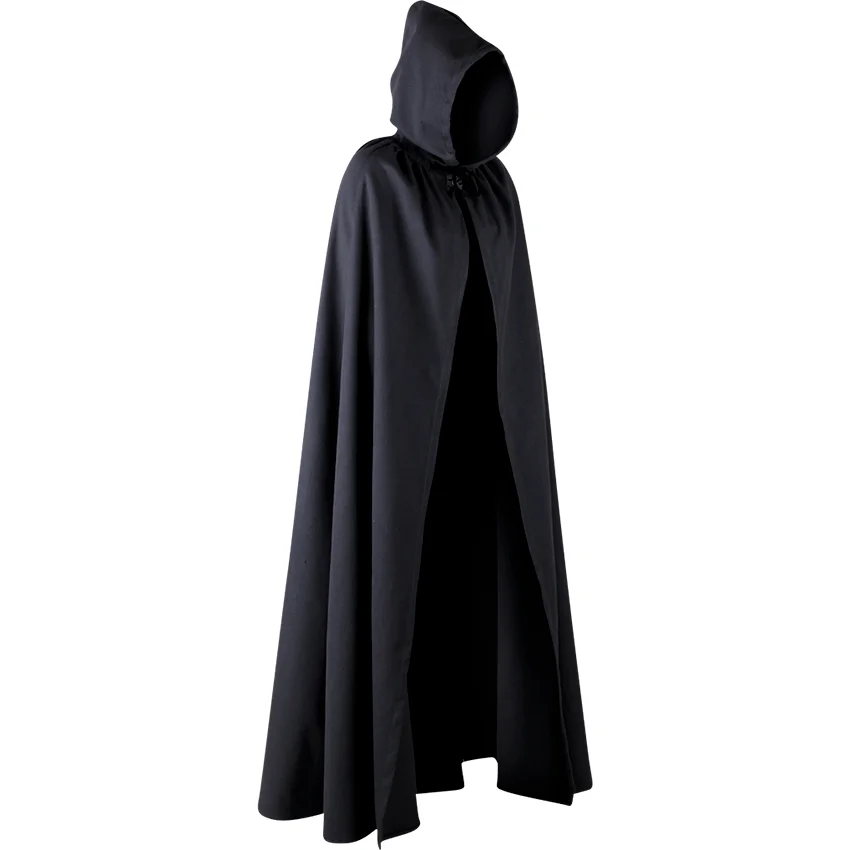 loween Role-plang Stage Performance Costume Witch Monster Four-sided Hooded Belted Open-front Cloak awl Women's Faion