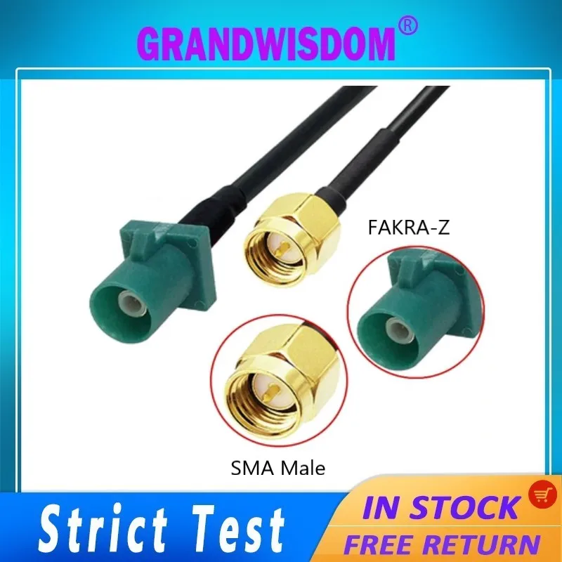 Fakra Z Male to SMA Male Vehicle car Navigation Antenna Adapter Cable for for Volkswagen jeep Factory Original OEM GPS Antenna