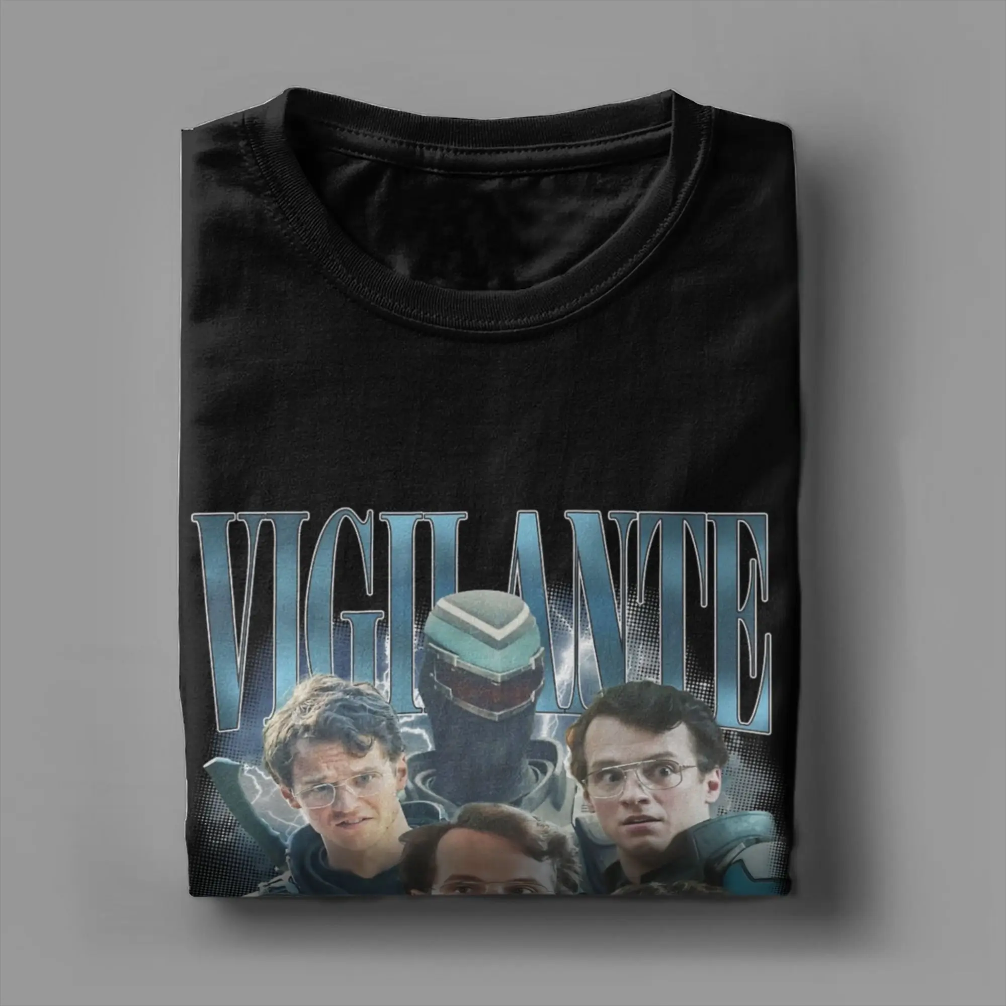 تي شيرت رجالي عتيق Vigilante Adrian Chase Bootleg Vintage 100% قطن تي شيرت تي شيرت برقبة مستديرة ملابس وصلت حديثًا