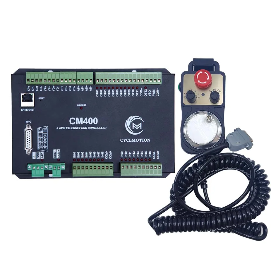 

CNC engraving machine control card Cyclmotion supports 6-axis RTCP 3D real-time tool path CM600 RTCP +6Axis handwheel kit