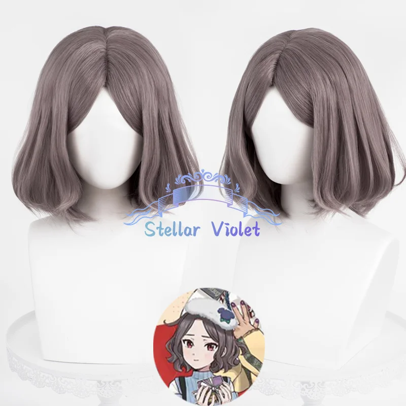 

Парик для косплея Anime Girls Band Cry Ebizuka Tomo, коричневый, 35 см, короткие волосы, термостойкий, синтетический, для аниме-вечеринок + шапочка для парика