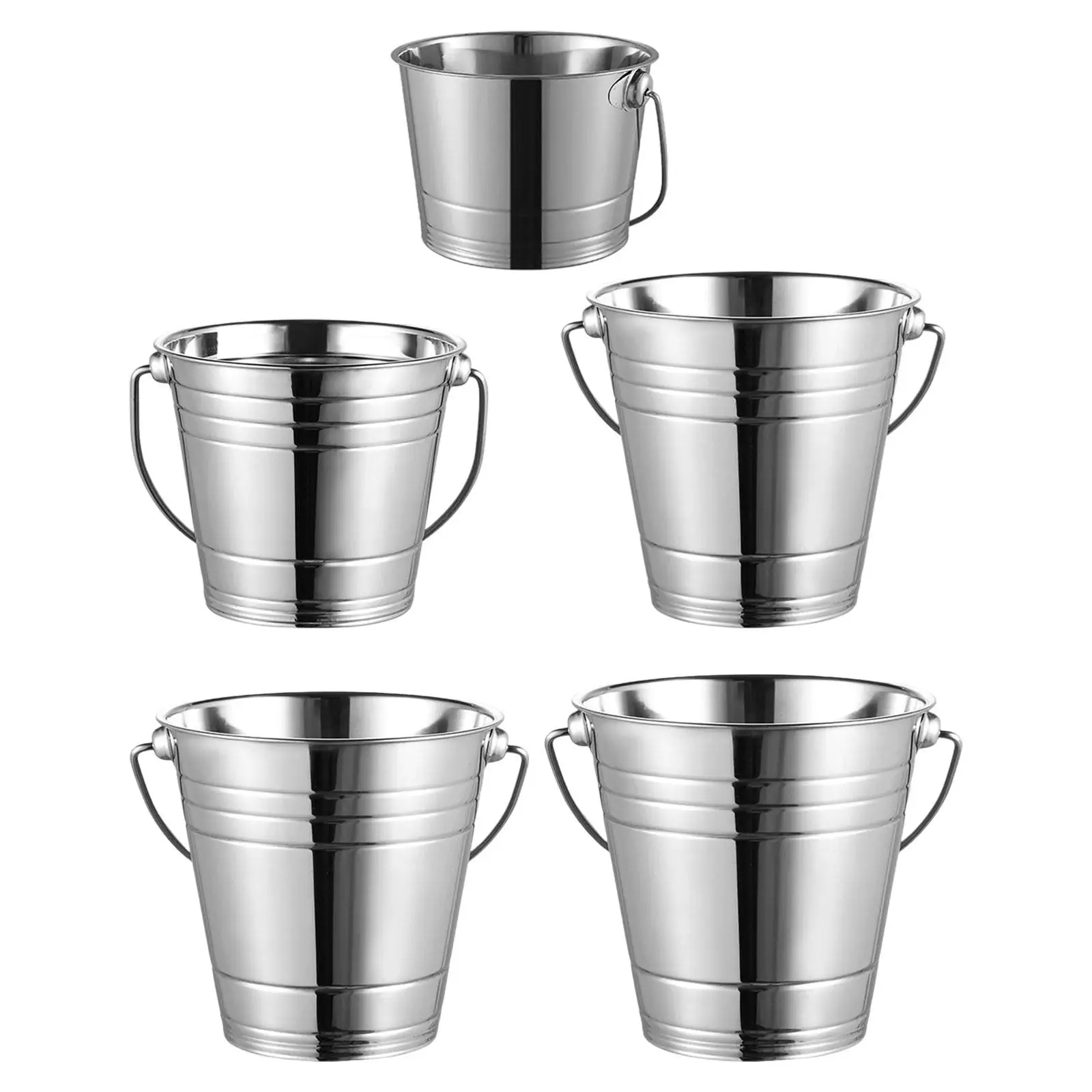 Eis kübel Hoch leistungs Pommes Frites Behälter Metall Eis Eimer für zu Hause Restaurant Sommerferien Buffet Outdoor-Aktivitäten