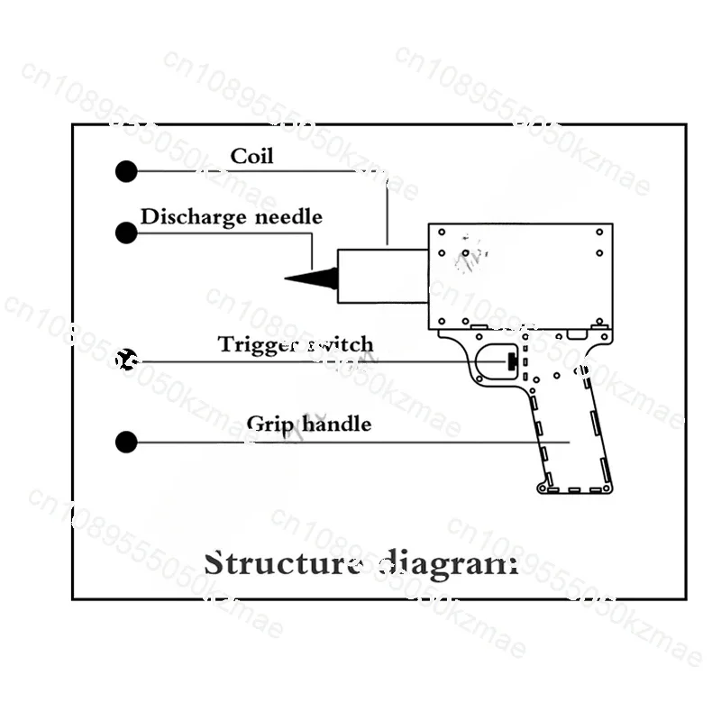 Artificial Lightning Device, Hand-held Tesla Gun , Manual and Automatic Continuous Lightning 2 Modes