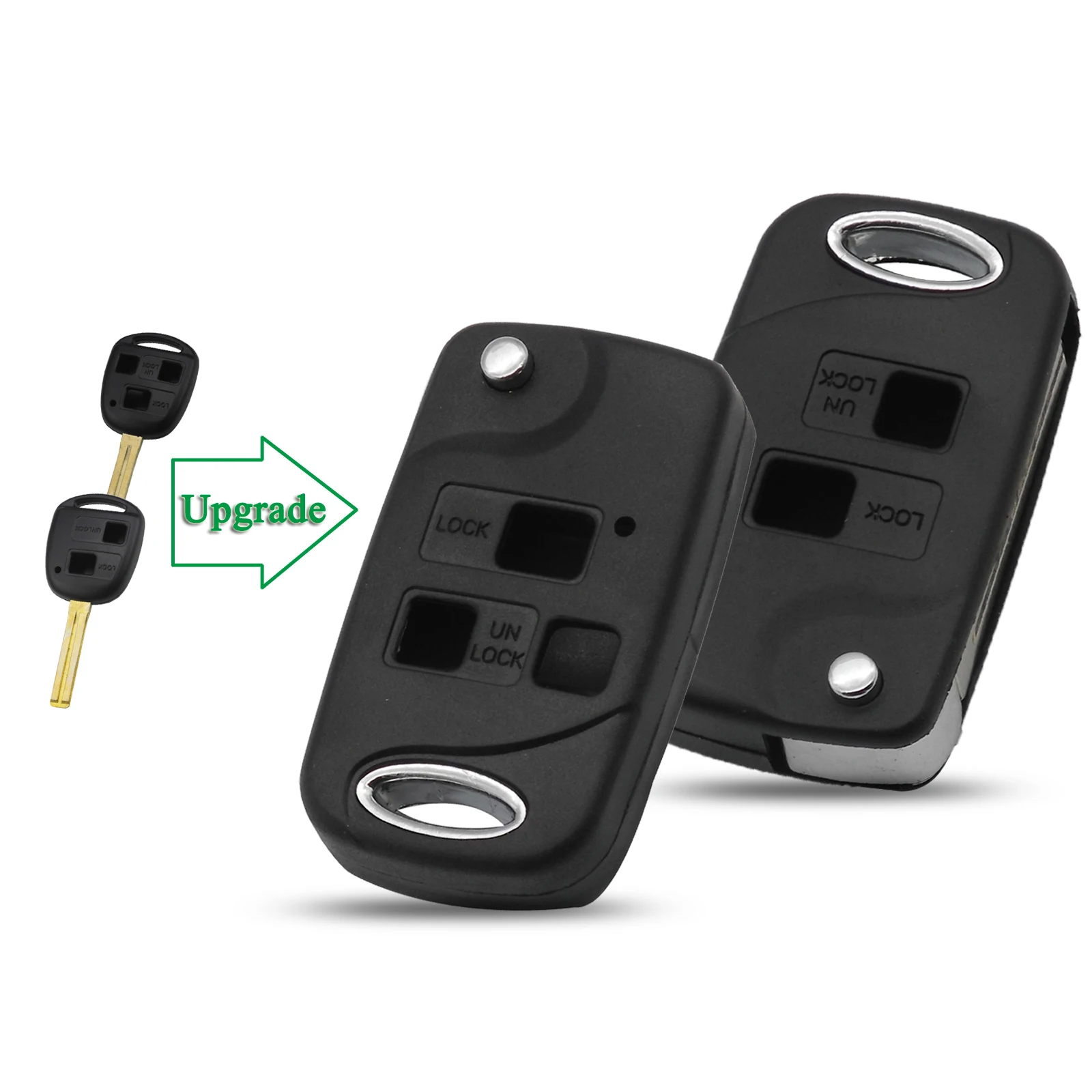 Image of Bilchave 2/3 Buttons Modified Folding Remote Car Key Shell For Lexus RX300/350/400h SC430 GX470 LS400 GS300 ES330 LX470 Key Case