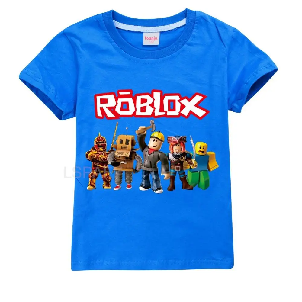 Summer Hot ROBLOX Printing T-shirts Children Boys Cool Short Sleeve Tops Summer Clothing Kids Boys Clothes BabyTshirt