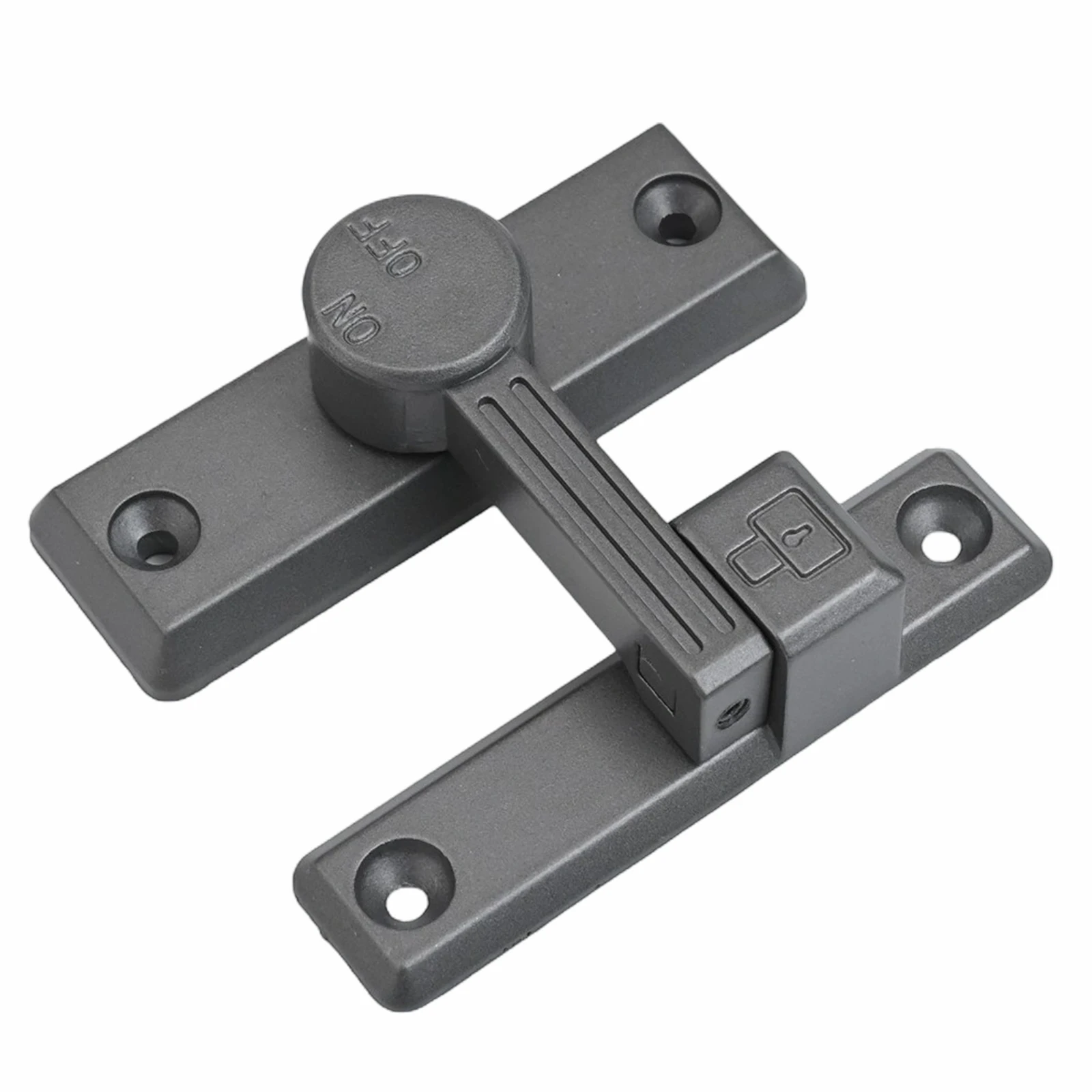 Black Barn Door Lock Home Protection Latch Multiple Application Lock Reliable Safety Latch Door Installation For Bathroom Doors