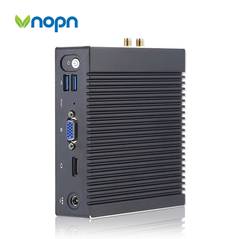 VNOPNファンレスミニPCファイアウォールアプライアンス Intel N3700 6LAN Windows 10/7 Linux シンクライアントミニPC Pfsenseファイアウォールサーバー ファンレス