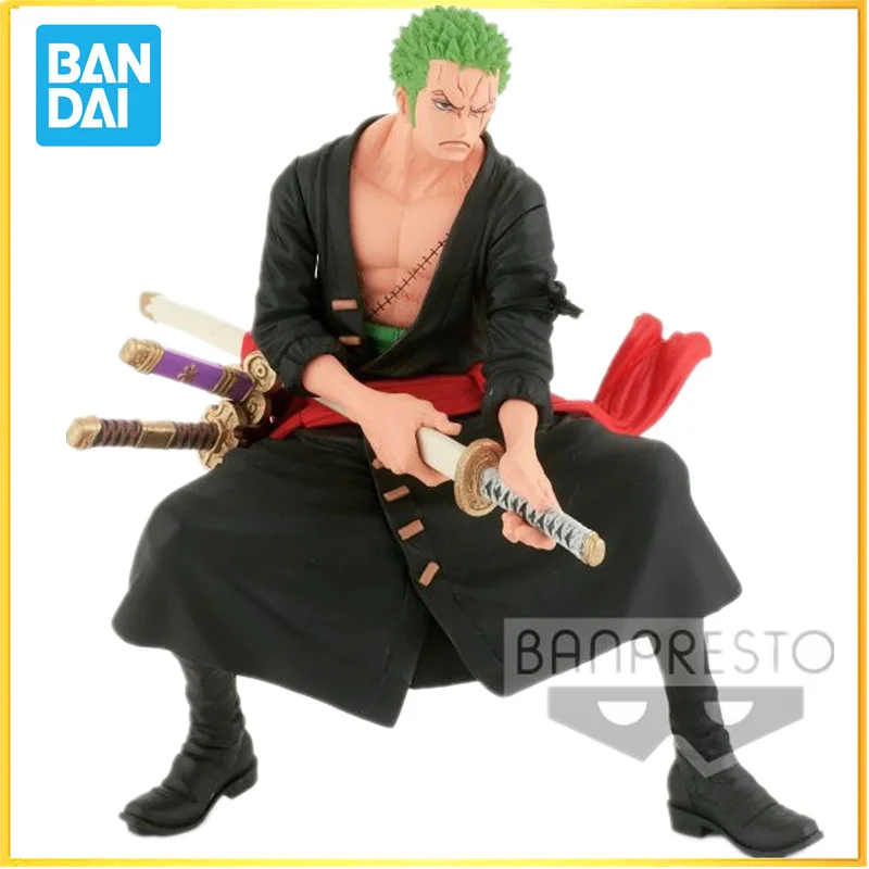 

In stock Bandai Banpresto Original Zoro One Piece DXF Series Wano Country Collectible Model Action Anime Figure Toys Gifts