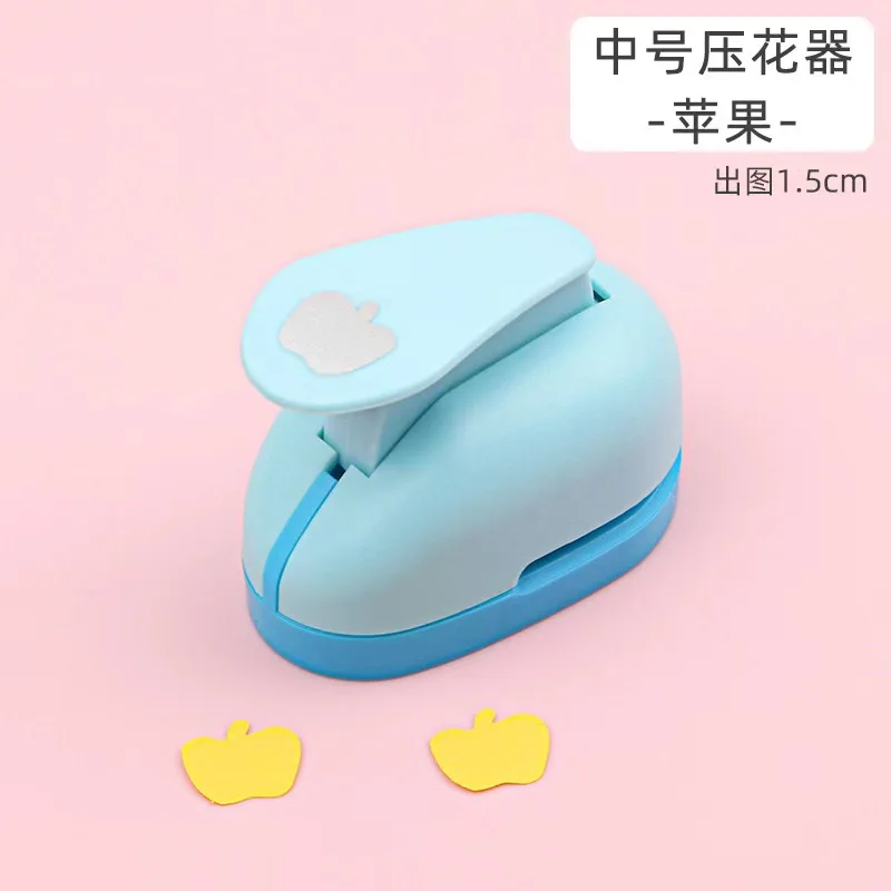 

Random Color Heart Punch DIY Embossing Punches Scrapbooking Machine Paper Cutting Hole Punch Rounder Cutter