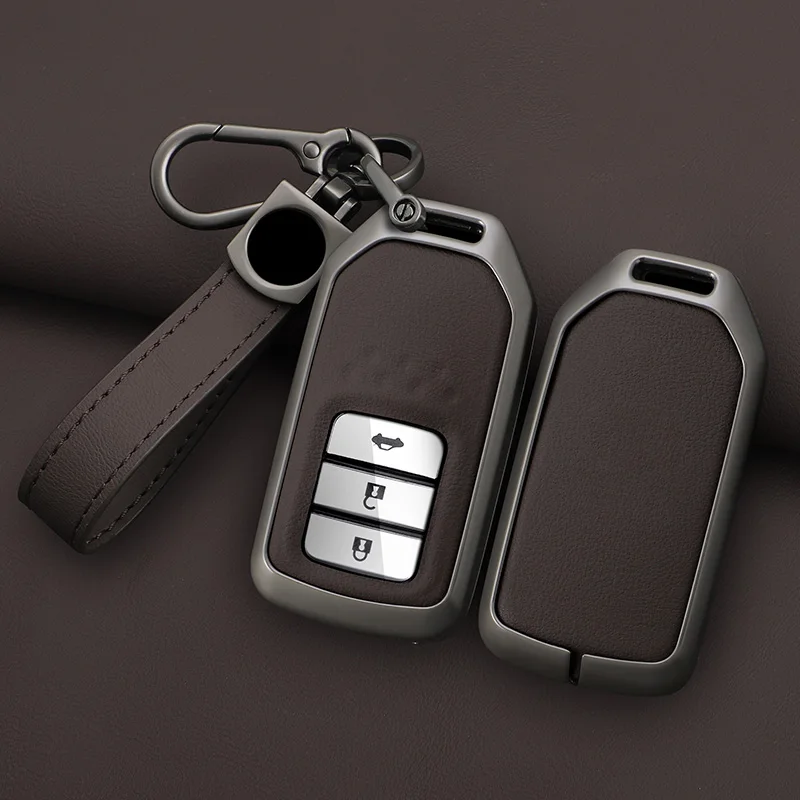 

Zinc Alloy Car Key Case For Honda Fit Lucky Vezel City Civic Jazz BRV BRV HRV HRV Shuttle Gp8 19CRV Jade Freed Odyssey