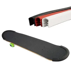 1Pair Skateboard Bumpers Strip SkateBoarding Anti-collision Protector Rubber Strip Longboard Deck Guards Crash Rubber Strip