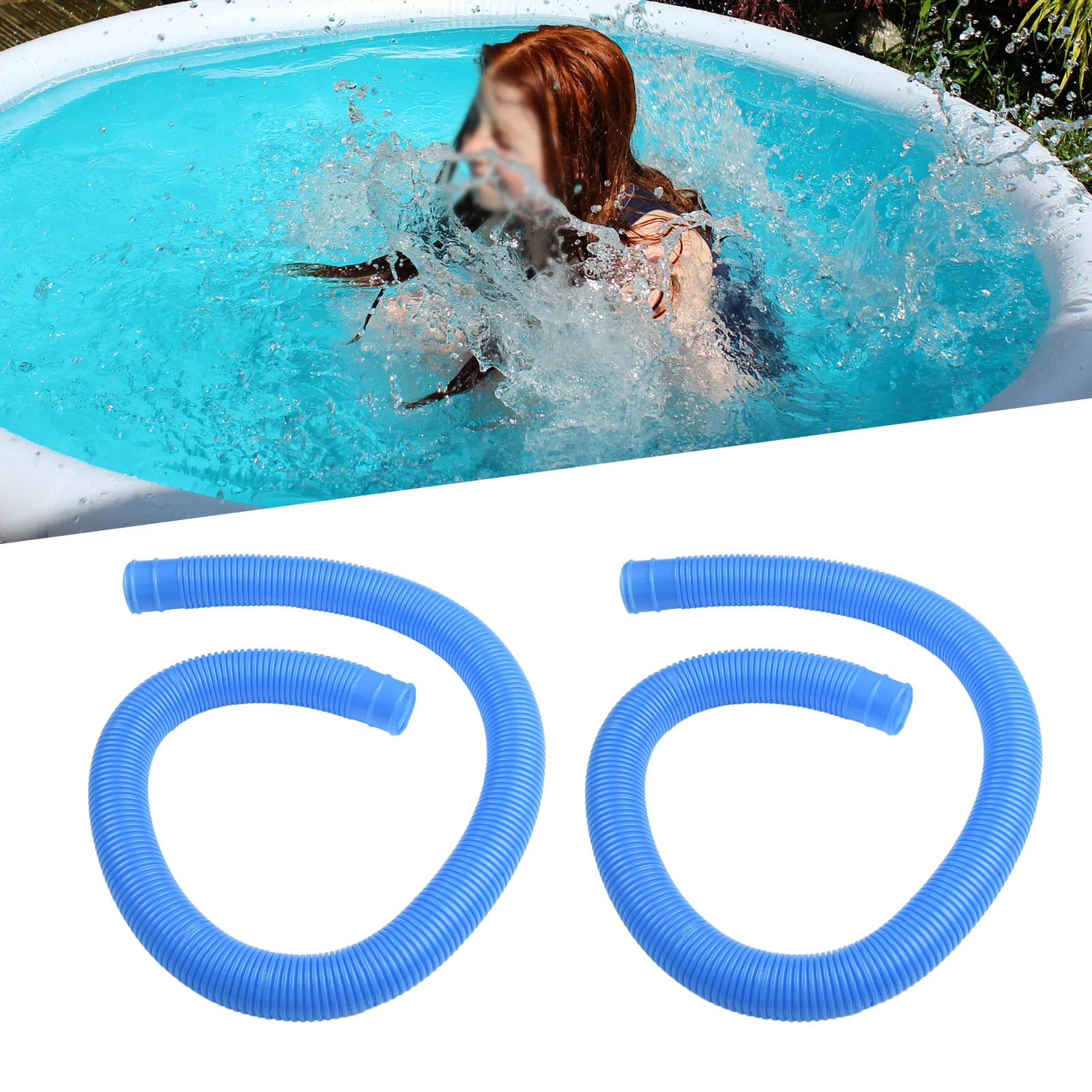 2 X 32mm Pool Hose For Intex 1-1/4Inch Accessory Hose Above Ground Pool Pump Replacement Hot Tubs Flexible Hose