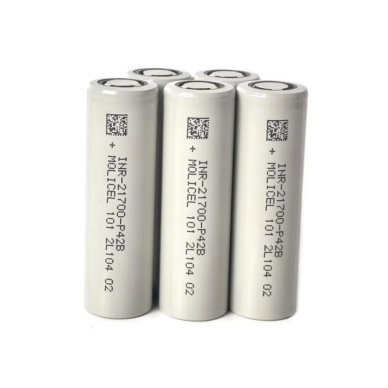 1-10 Stück Molicel INR 21700 P42B Akku 3,6 V 4200 mAh wiederaufladbare Batterien 45 A INR21700 Zellen geringer Widerstand VS Molicel P42A