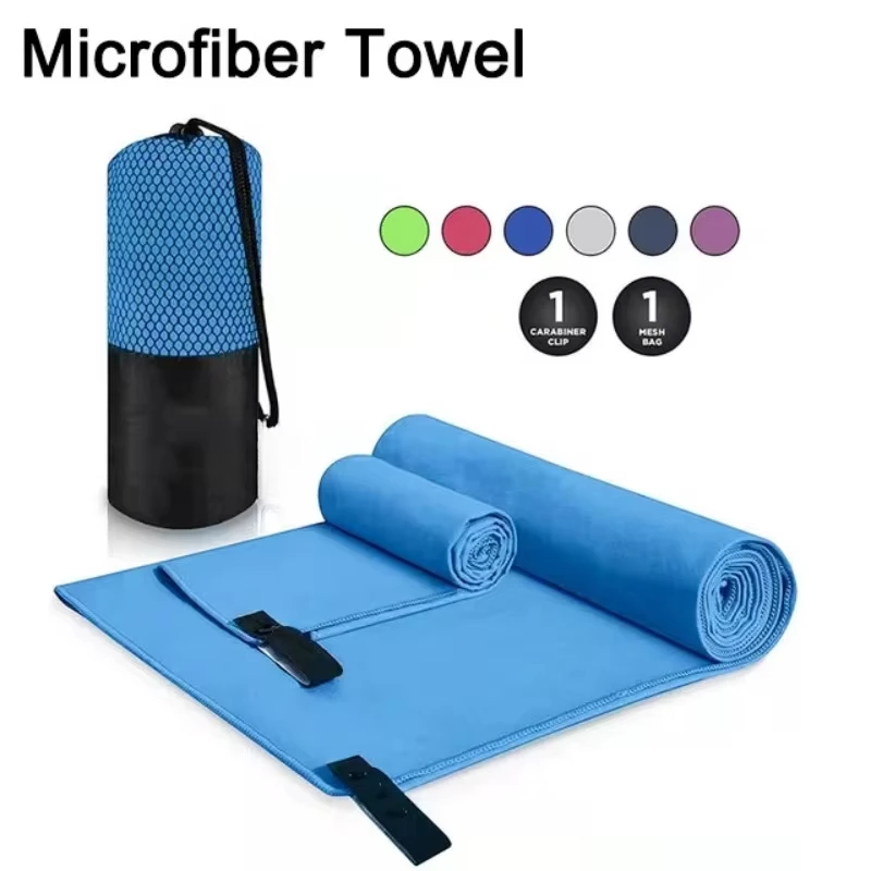 Microfiber Quick Dry Swimming Towels Men Outdoor Camping Hiking Cycling Portable Beach Towel Women Running Sports Soft Towels